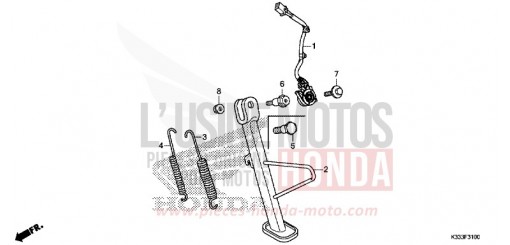 BEQUILLE CBR300RG de 2016